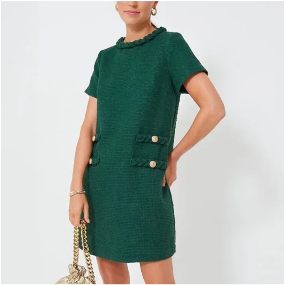 Tuckernuck Hunter Green Jackie Dress-EU